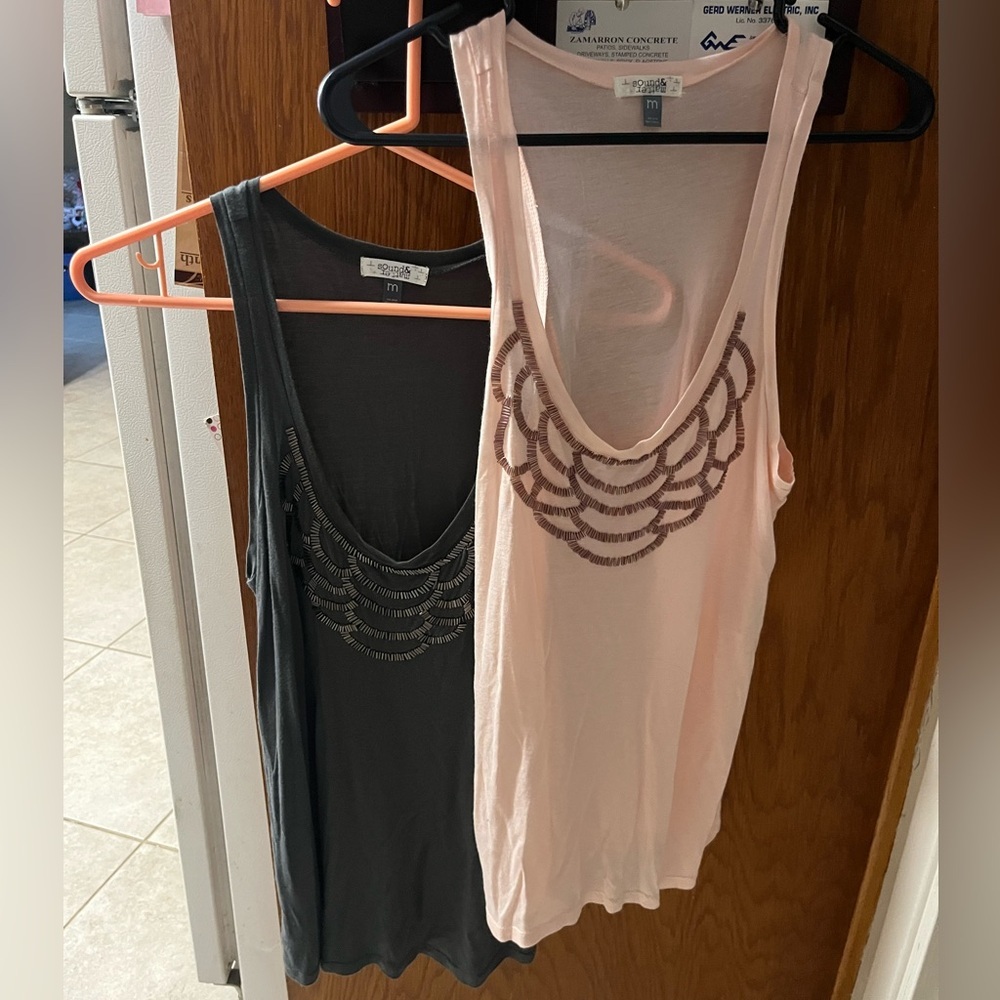 Sound & Matter Soft embellished tanks